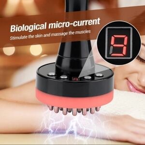9 Speed Microcurrent Massage Heating Vibration Therapy Brush